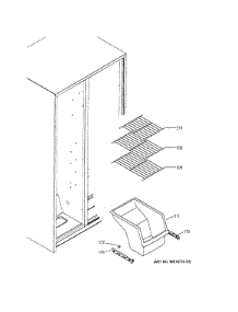 Freezer Shelves parts for Ge Refrigerator GSS20ETHDWW from AppliancePartsPros.com