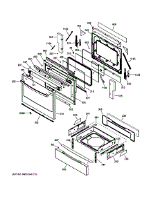 Door & Drawer Parts parts for Ge Range JGS750DEF3BB from AppliancePartsPros.com
