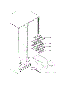 Freezer Shelves parts for Ge Refrigerator GSE25ETHDCC from AppliancePartsPros.com