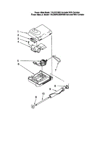 Power-Mate (Junior) parts for Kenmore Vacuum 116.21513001 (11621513001, 116 21513001) from AppliancePartsPros.com