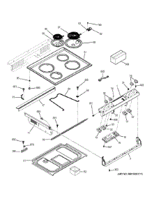 Control Panel & Cooktop parts for Ge Range JDS28DF1WW from AppliancePartsPros.com