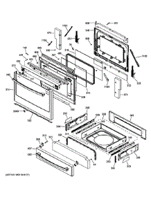 Door & Drawer Parts parts for Ge Range P2S920SEF2SS from AppliancePartsPros.com