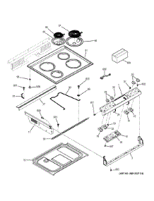 Control Panel & Cooktop parts for Ge Range JSS28DF1BB from AppliancePartsPros.com