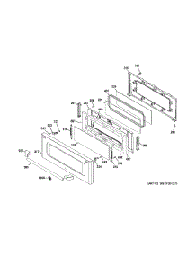 Upper Door parts for Ge Range CGS990SET5SS from AppliancePartsPros.com