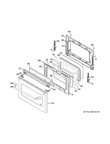 Lower Door parts for Ge Range CGS990SET5SS from AppliancePartsPros.com
