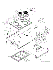 Control Panel & Cooktop parts for Ge Range JS250DF1BB from AppliancePartsPros.com