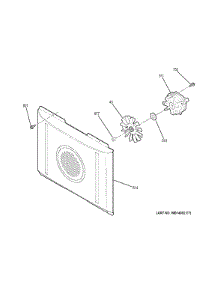 Convection Fan parts for Ge Range JB870SF2SS from AppliancePartsPros.com