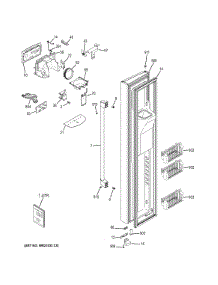 Freezer Door parts for Ge Refrigerator CZS22MSKBHSS from AppliancePartsPros.com