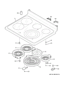 Cooktop parts for Ge Range JB750DF2BB from AppliancePartsPros.com