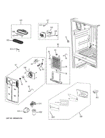 Fresh Food Section parts for Ge Refrigerator PFSS6PKXFSS from AppliancePartsPros.com