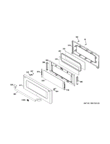 Upper Door parts for Ge Range CGS990SET4SS from AppliancePartsPros.com