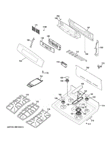 Control Panel & Cooktop parts for Ge Range P2B940DEF1WW from AppliancePartsPros.com