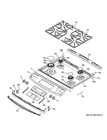 Control Panel & Cooktop parts for Ge Range JGS650DEF1WW from AppliancePartsPros.com