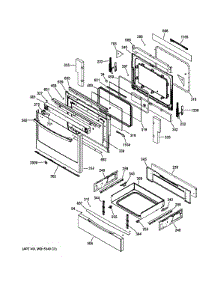 Door & Drawer Parts parts for Ge Range JGS650DEF1BB from AppliancePartsPros.com