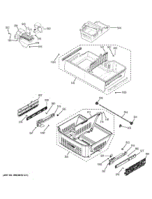 Freezer Shelves parts for Ge Refrigerator GNE29GSKBSS from AppliancePartsPros.com