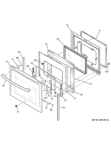 Door parts for Ge Range PS920SF1SS from AppliancePartsPros.com