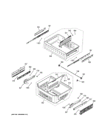 Freezer Shelves parts for Ge Refrigerator PYE22PSHJSS from AppliancePartsPros.com