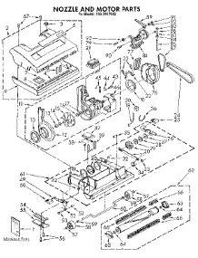 Nozzle And Motor parts for Kenmore Vacuum 116.3957082 (1163957082, 116 3957082) from AppliancePartsPros.com