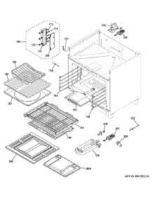 Oven Cavity Parts parts for Ge Range ZGP364LDR5SS from AppliancePartsPros.com