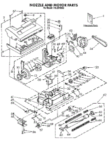 Nozzle And Motor parts for Kenmore Vacuum 116.3916580 (1163916580, 116 3916580) from AppliancePartsPros.com