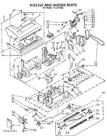 Nozzle And Motor parts for Kenmore Vacuum 116.3957081 (1163957081, 116 3957081) from AppliancePartsPros.com