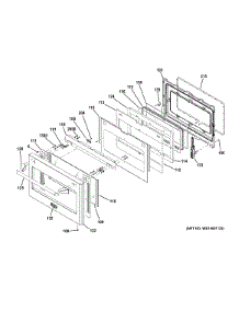 Door parts for Ge Range ZDP366NP1GS from AppliancePartsPros.com