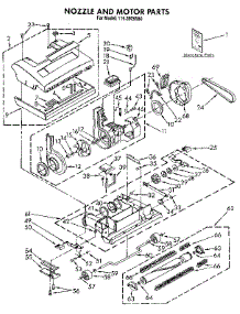 Nozzle And Motor parts for Kenmore Vacuum 116.3926580 (1163926580, 116 3926580) from AppliancePartsPros.com