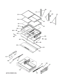 Fresh Food Shelves parts for Ge Refrigerator DFE28JSKBSS from AppliancePartsPros.com