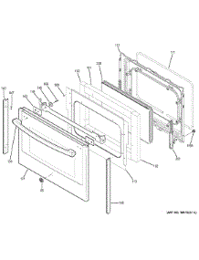 Lower Door parts for Ge Range PB955SF1SS from AppliancePartsPros.com