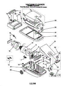 Vacuum Cleaner parts for Kenmore Vacuum 116.27212791 (11627212791, 116 27212791) from AppliancePartsPros.com