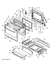 Door & Drawer Parts parts for Ge Range P2S920SEF4SS from AppliancePartsPros.com
