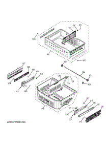 Freezer Shelves parts for Ge Refrigerator GFE26GMKBES from AppliancePartsPros.com