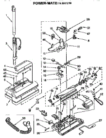 Power-Mate parts for Kenmore Vacuum 116.2501290 (1162501290, 116 2501290) from AppliancePartsPros.com