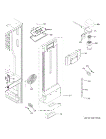 Fresh Food Section parts for Ge Refrigerator GNE25JGKAFBB from AppliancePartsPros.com