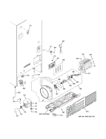 Machine Compartment parts for Ge Refrigerator GNE25JGKAFBB from AppliancePartsPros.com