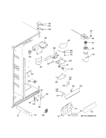 Fresh Food Section parts for Ge Refrigerator GZS22DSJCFSS from AppliancePartsPros.com
