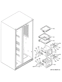 Freezer Shelves parts for Ge Refrigerator PZS22MSKBHSS from AppliancePartsPros.com