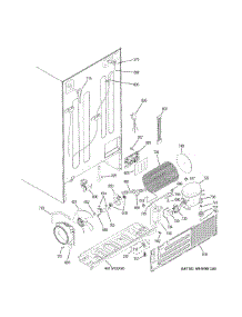 Machine Compartment parts for Ge Refrigerator GZS22DGJCFBB from AppliancePartsPros.com