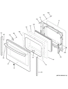 Lower Door parts for Ge Range JB860EJ3ES from AppliancePartsPros.com