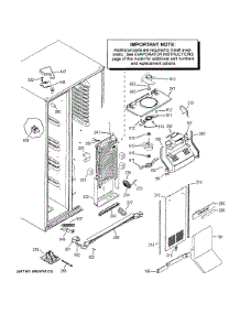 Freezer Section parts for Ge Refrigerator PSS28KSHCCSS from AppliancePartsPros.com