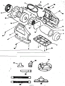 Unit Parts parts for Kenmore Vacuum 208.60342 (20860342, 208 60342) from AppliancePartsPros.com