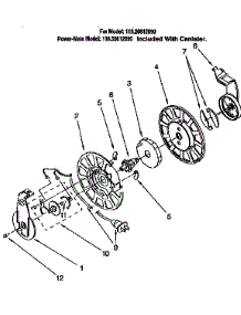 Power Cord Reel parts for Kenmore Vacuum 116.26612690 (11626612690, 116 26612690) from AppliancePartsPros.com