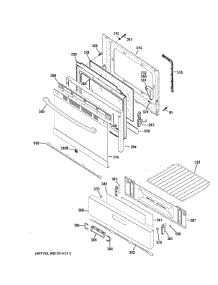 Door & Drawer Parts parts for Ge Range JGBS60GEK1SA from AppliancePartsPros.com