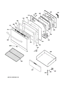 Door & Drawer Parts parts for Ge Range JB255RK1SS from AppliancePartsPros.com
