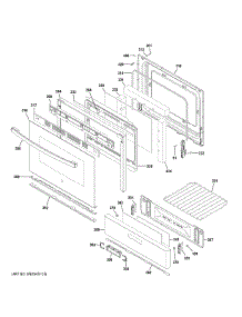 Door & Drawer Parts parts for Ge Range JGBS66DEK1WW from AppliancePartsPros.com