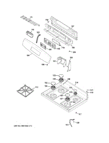 Control Panel & Cooktop parts for Ge Range JGB635DEK1BB from AppliancePartsPros.com