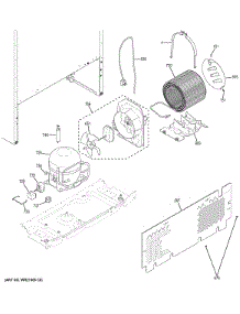 Machine Compartment parts for Ge Refrigerator GIE18ETHDRWW from AppliancePartsPros.com