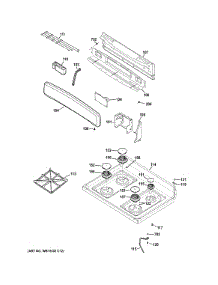 Control Panel & Cooktop parts for Ge Range JGB450DEK1WW from AppliancePartsPros.com