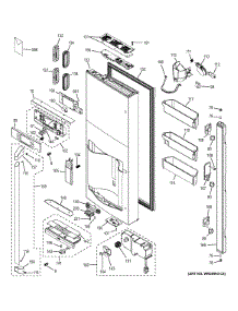 Dispenser Door parts for Ge Refrigerator CFE28TSHGSS from AppliancePartsPros.com