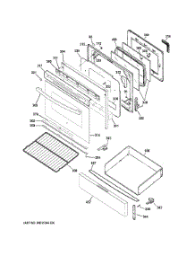 Door & Drawer Parts parts for Ge Range JGB635DEK1WW from AppliancePartsPros.com